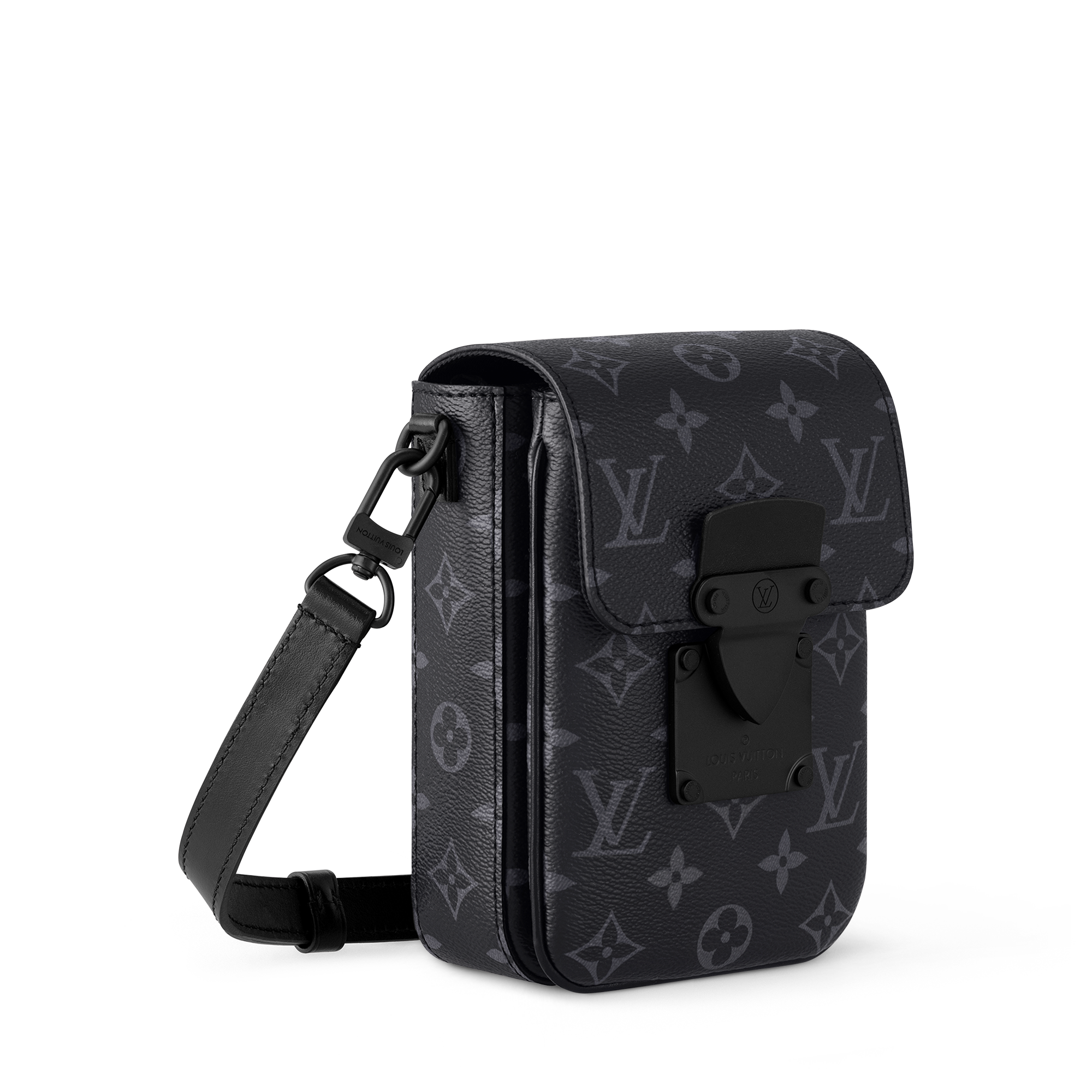 Carteira Wearable Vertical S-Lock Monogram Eclipse - Bolsas